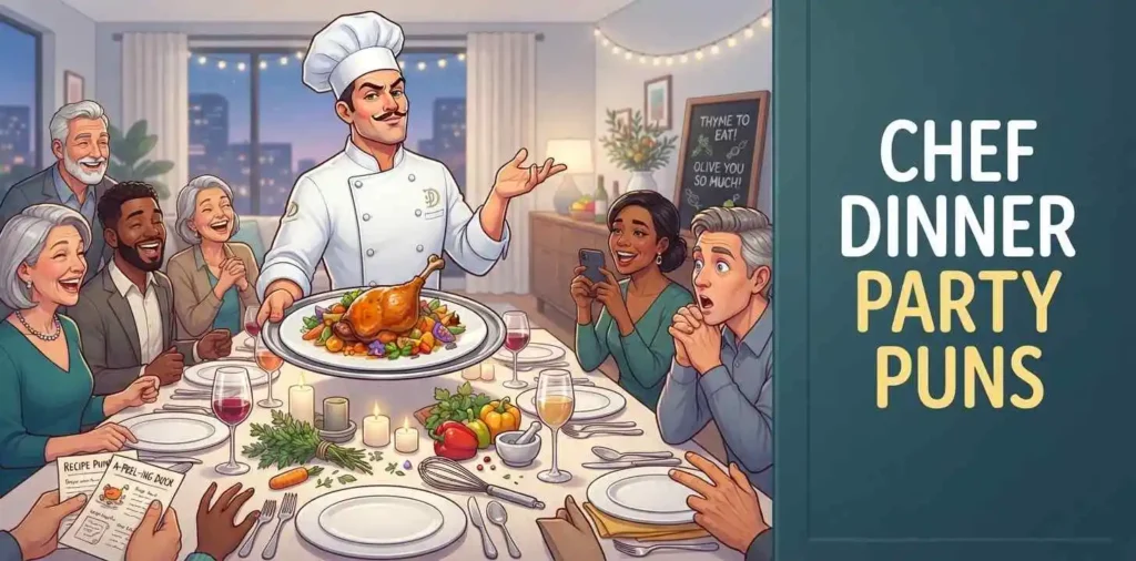Funny chef dinner party scene