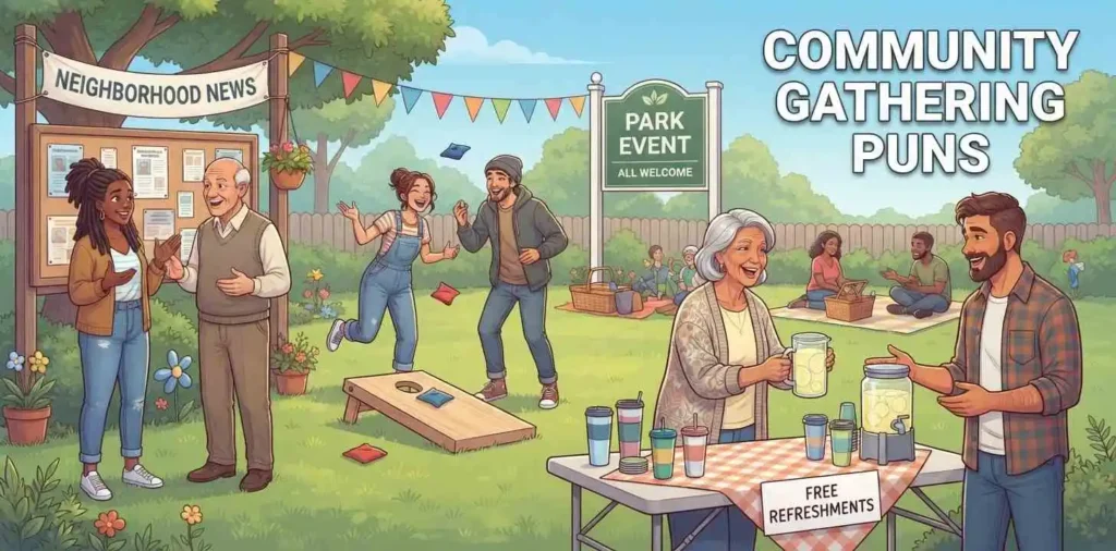 Community neighbors enjoying a gathering