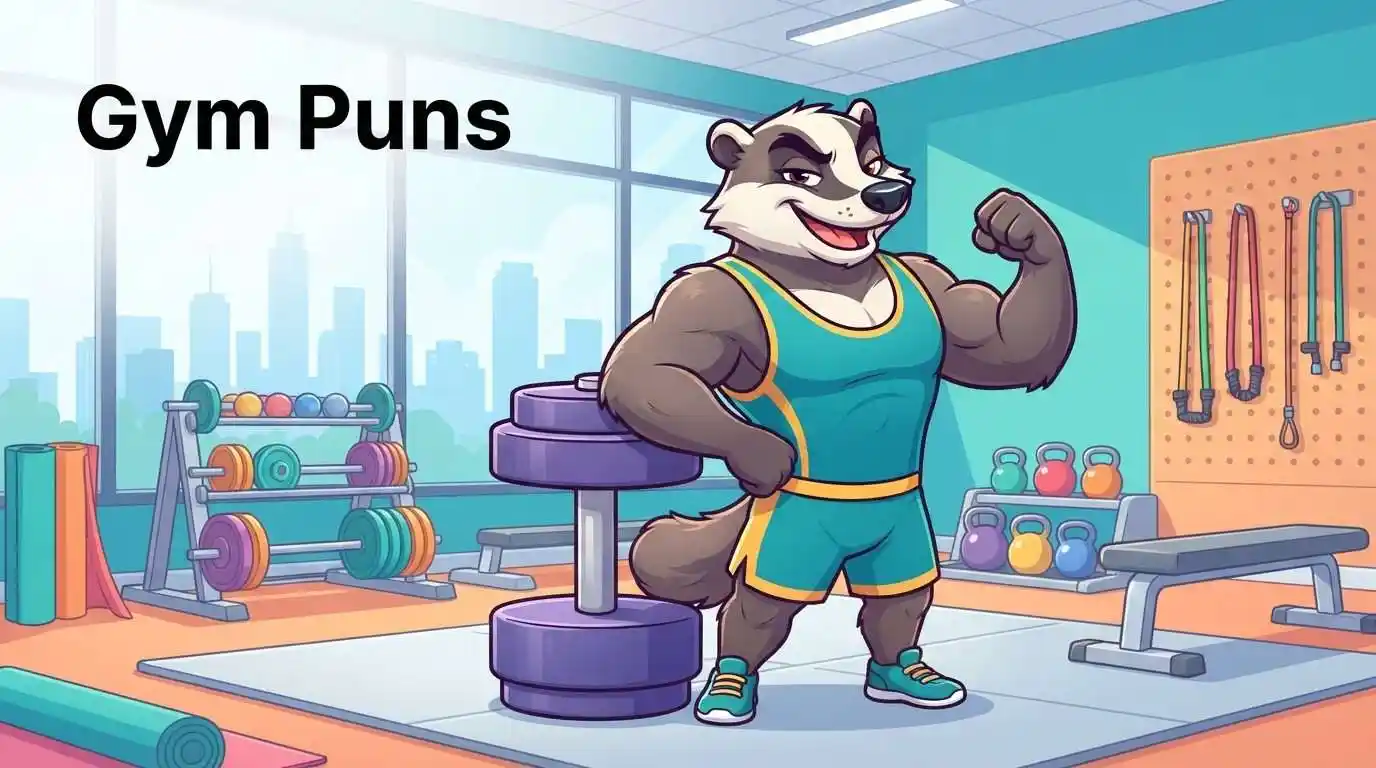Funny gym workout scene