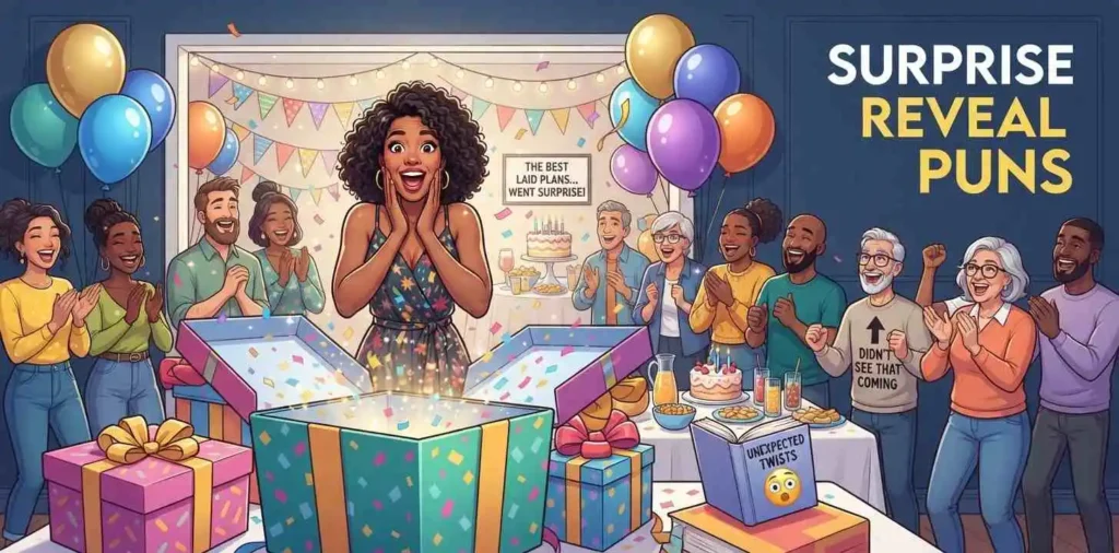Funny surprise reveal party moment