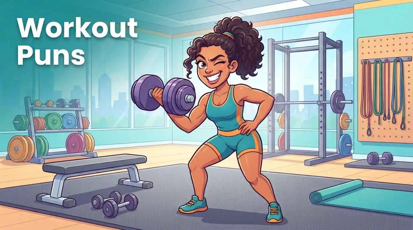 Funny workout puns in gym